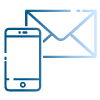 Contact icon - phone and email