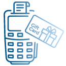Pay with gift card icon